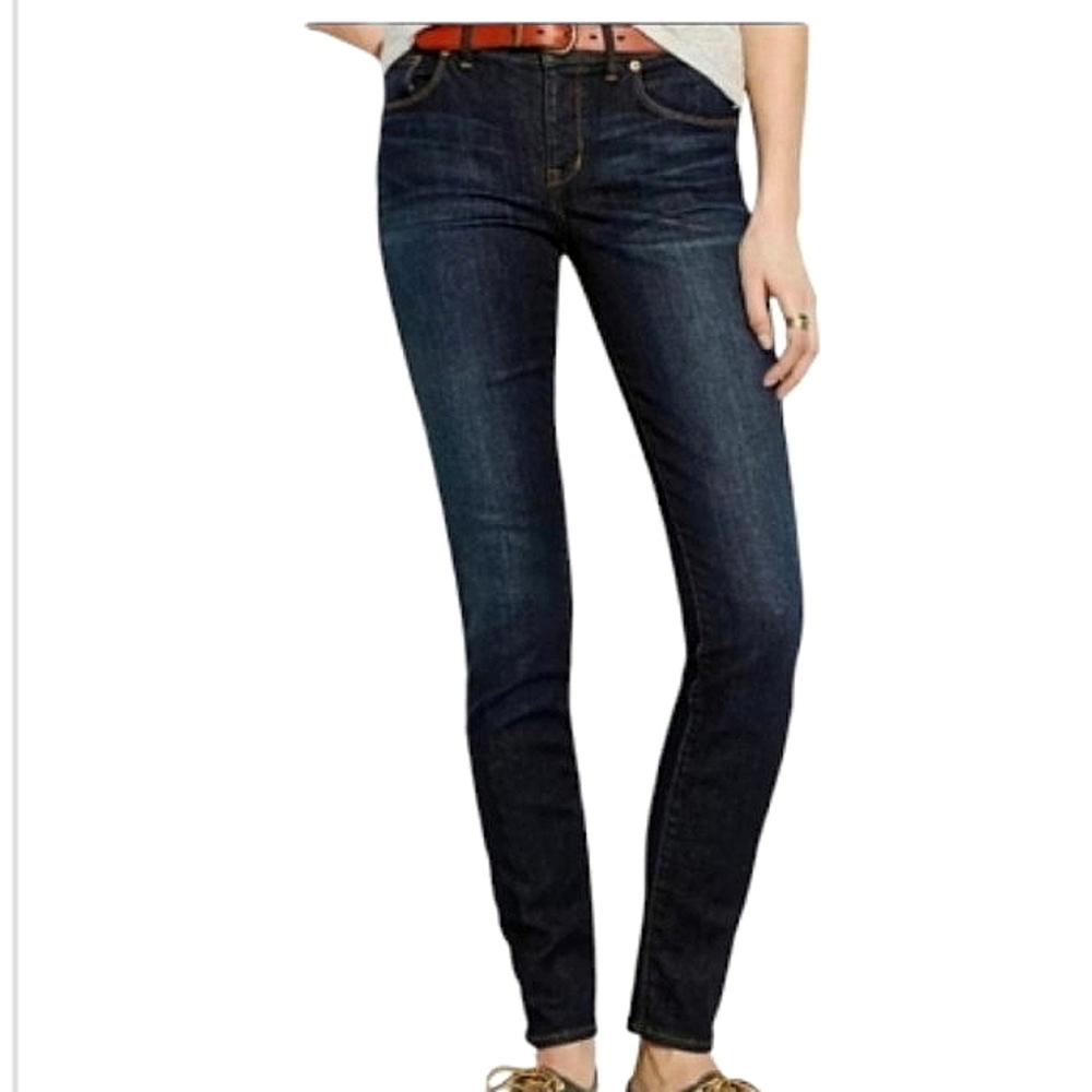 Madewell Skinny Skinny Jeans Medium Rise Dark Wash Size 27x32